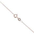 9ct Rose Gold Cubic Zirconia Pendant and Chain 18"