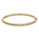 18ct Yellow Gold 0.33ct Brilliant Cut Diamond Hinged Bangle