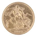 1904 Edward VII Large Head UK Full Sovereign Coin