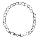Silver Belcher Bracelet 7.5" By Icesia