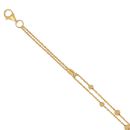 22ct Yellow Gold Duo Bead Strand Bracelet 7"