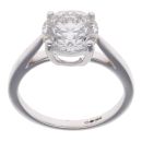 18ct White Gold 3.00ct Brilliant Cut Lab Grown Diamond Solitaire Ring