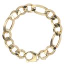 9ct Yellow Gold Figaro Bracelet 8.5"