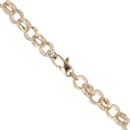 9ct Yellow Gold Patterned Belcher Chain 24"