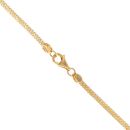 22ct Yellow Gold Flat D Cut Chain 18"