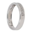 9ct White Gold 0.05ct Diamond 3mm Wedding Band