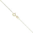 Gold Plated Silver Cubic Zirconia Cross Pendant and Chain 18"