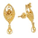 22ct Yellow Gold Filigree Drop Earrings
