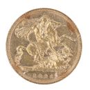 1896 Victoria Old Head UK Half Sovereign Coin