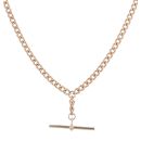 9ct Rose Gold T-Bar Albert Chain 20"