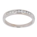 18ct White Gold 0.25ct Brilliant Cut Diamond Half Eternity Ring