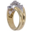 18ct Yellow Gold 0.65ct Brilliant Cut Diamond Cluster Ring