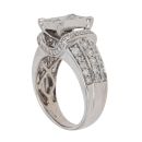 18ct White Gold 1.50ct Princess and Brilliant Cut Diamond Cluster Ring