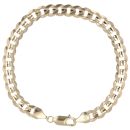 9ct Yellow Gold Curb Bracelet 9"