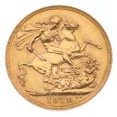 1913 George V Large Head Australia Full Sovereign Coin