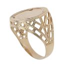 9ct Yellow Gold St George Coin Ring