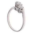 18ct White Gold 0.50ct Brilliant Cut Diamond Trilogy Ring