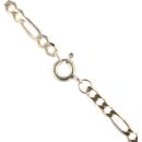 9ct Yellow Gold Figaro Chain 18"