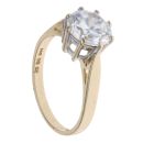 14ct Yellow Gold Cubic Zirconia Single Stone Ring