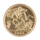 1906 Edward VII Large Head UK Half Sovereign Coin