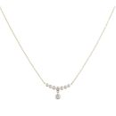 9ct Yellow Gold 0.17ct Brilliant Cut Lab Grown Diamond Drop Chain 16"
