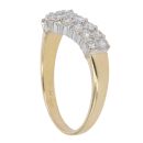 18ct Yellow Gold 0.80ct Brilliant Cut Diamond Wishbone Ring
