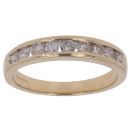 18ct Yellow Gold 0.50ct Brilliant Cut Diamond Half Eternity Ring