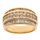 18ct Yellow Gold 1.25ct Princess And Baguette Cut Diamond Fancy Ring