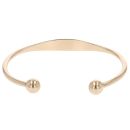 9ct Yellow Gold ID Torque Bangle