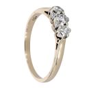9ct Yellow Gold 0.33ct Diamond Trilogy Ring