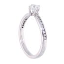 Platinum 0.40ct Diamond Solitaire Twist Ring