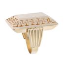 14ct Yellow Gold Rectangular Greek Key Signet Ring