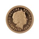2000 Elizabeth II Fourth Portrait UK Half Sovereign Coin Proof Boxed