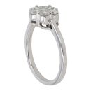 18ct White Gold 1.00ct Brilliant Cut Diamond Cluster Ring