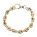 9ct Yellow Gold Rope Bracelet 8.5"