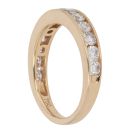 18ct Yellow Gold 0.80ct Brilliant Cut Diamond Half Eternity Ring