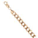 9ct Yellow Gold Curb Bracelet 8"