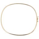 9ct Yellow Gold Patterned Square Bangle