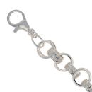 Sterling Silver Cubic Zirconia Belcher Bracelet 8.5"