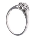 18ct White Gold 0.33ct Brilliant Cut Diamond Trilogy Ring