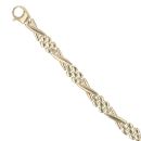 9ct Yellow Gold Fancy Bracelet 7"