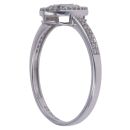 9ct White Gold 0.20ct Brilliant Cut Diamond Cluster Ring