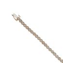 9ct Yellow Gold 0.50ct Brilliant Cut Diamond Tennis Bracelet 7.5"