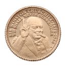 2015 Elizabeth II Sir Winston Churchill Commemorative Gibraltar Quarter Sovereign Coin Boxed