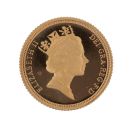 1993 Elizabeth II Third Portrait UK Half Sovereign Boxed with Proof