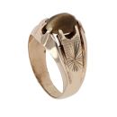 9ct Yellow Gold Tigers Eye Cabochon Signet Ring