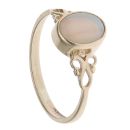 9ct Yellow Gold Opal Single Stone Ring