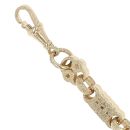 9ct Yellow Gold Patterned Stars and Bars Bracelet 5.5"