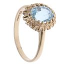 9ct Yellow Gold Topaz Single Stone Ring