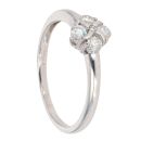 18ct White Gold 0.33ct Diamond Cluster Ring